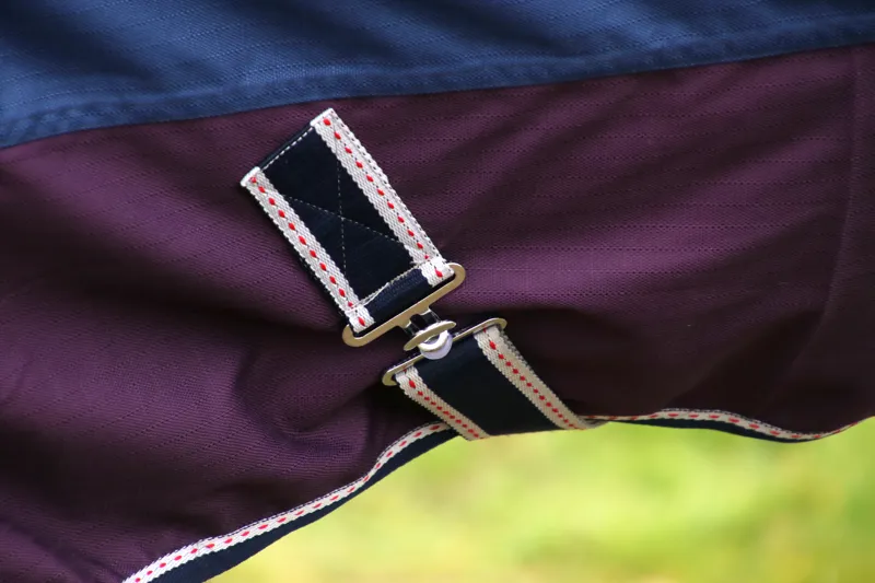 DefenceX System 0g Turnout Rug with Detachable Neck Cover - Navy/Purple-4